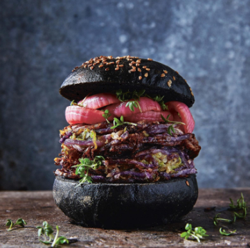 Product photography and appetizing burgers